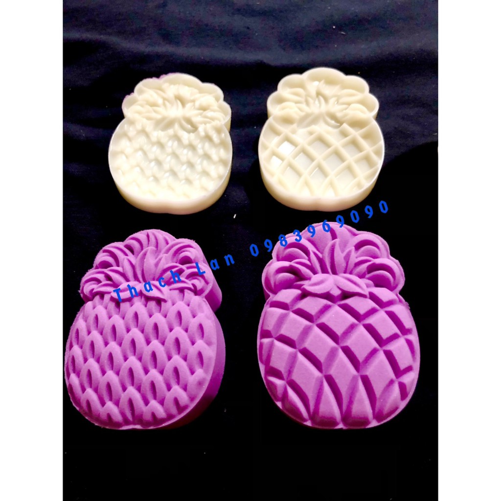 Khuôn lò xo trung thu hình quả dứa 30g, 50g