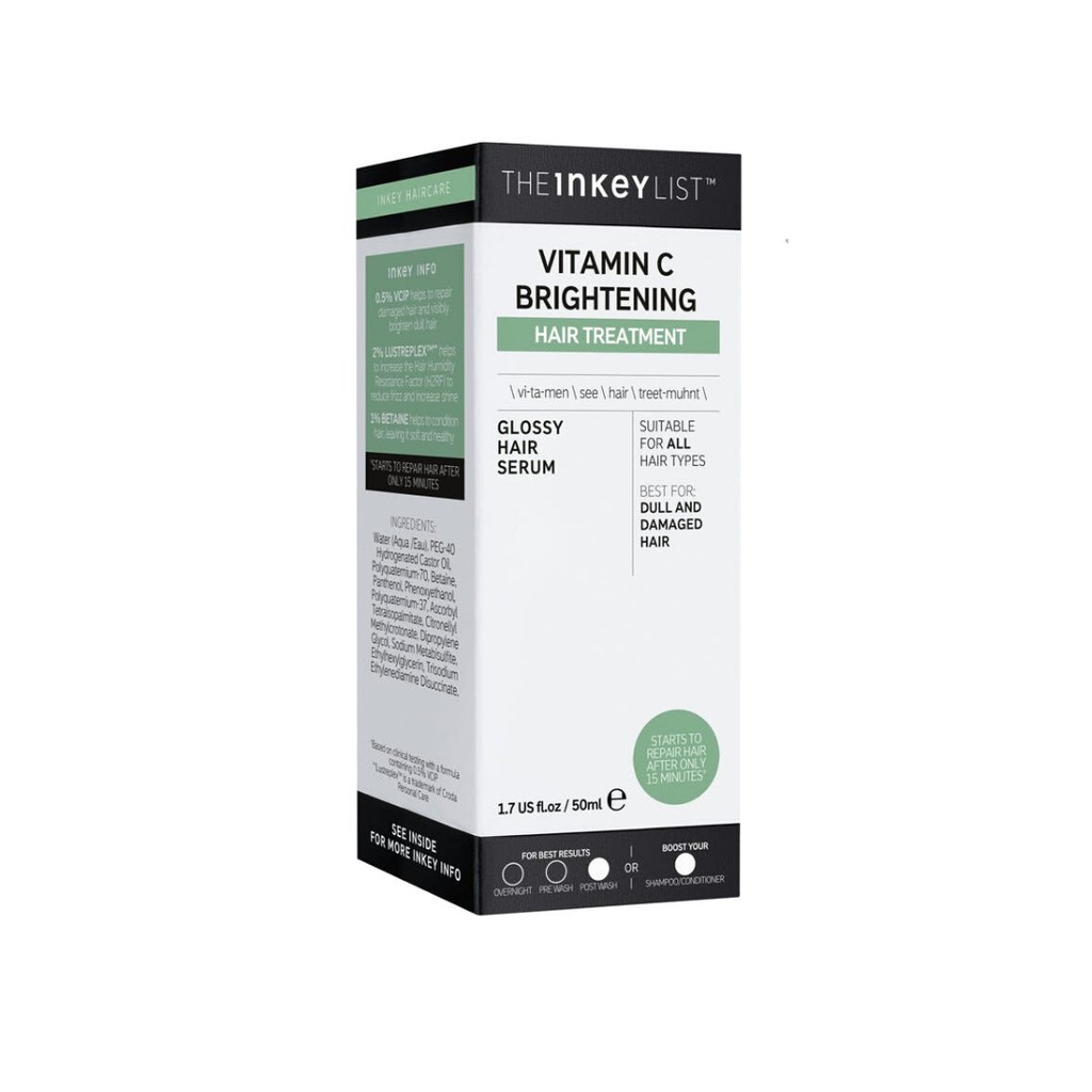 [TOP 1 SHOPEE] Dưỡng tóc bóng mượt The Inkey List Vitamin C Brightening Hair Treatment - 50ml (Bill Anh)