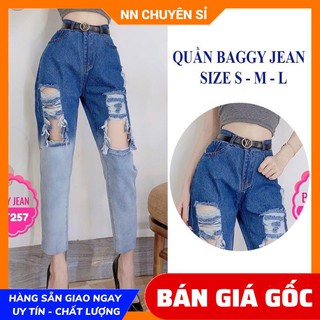 QUẦN BAGGY JEAN CỰC CHẤT (BJ257)⚡100% ẢNH THẬT⚡BAGGY NỮ CÁ TÍNH