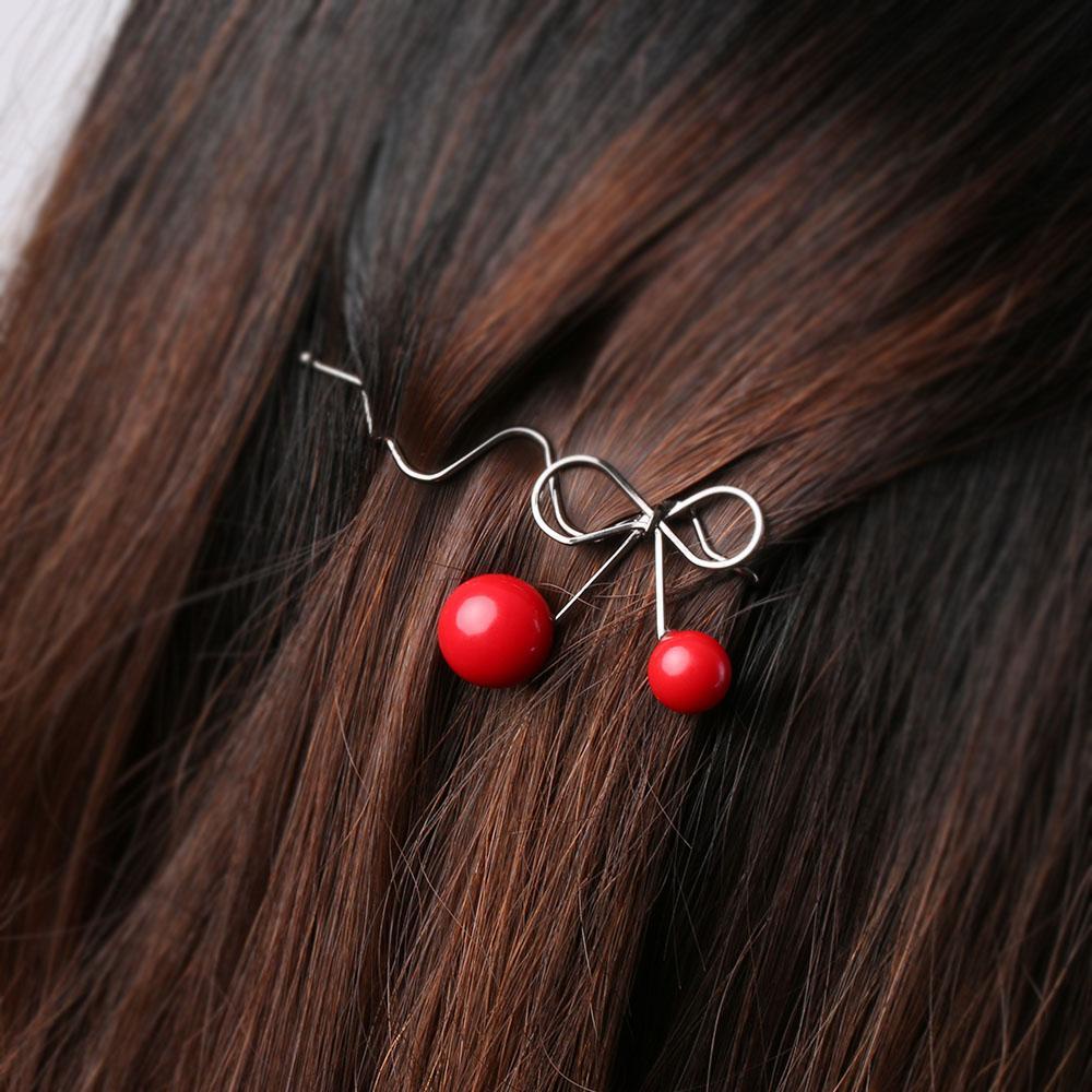 UPSTOPVN Kẹp Tóc Quả Cherry Cho Nữ
