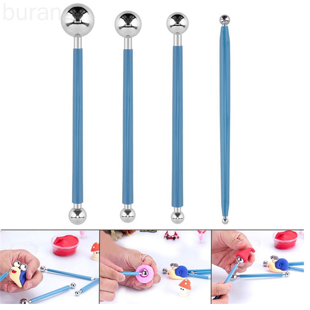 Set 4 dụng cụ tạo hình đất sét