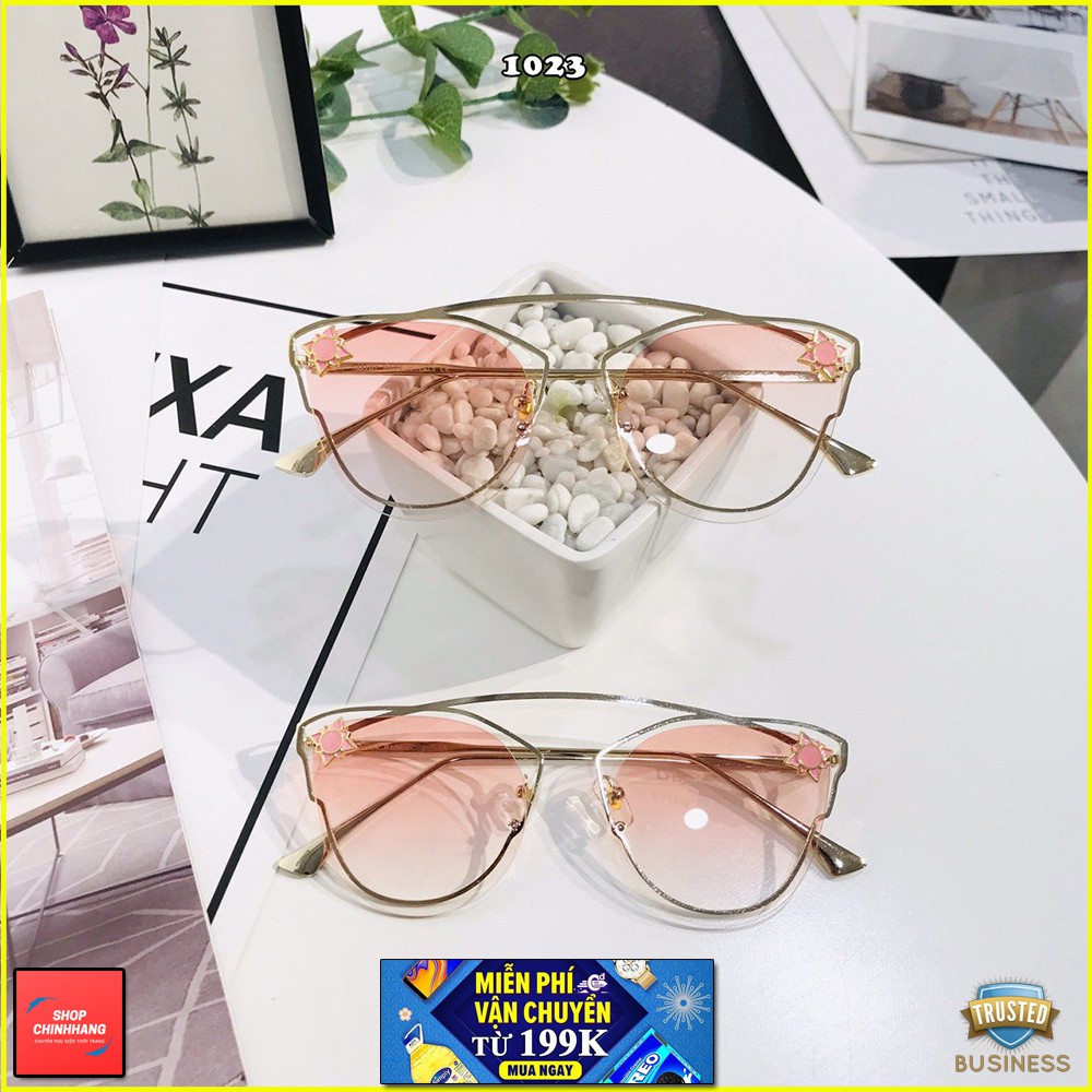 KÍNH MÁT NỮ GỌNG TÁCH THỜI TRANG ĐÍNH HOA SANG CHẢNH SH1023
