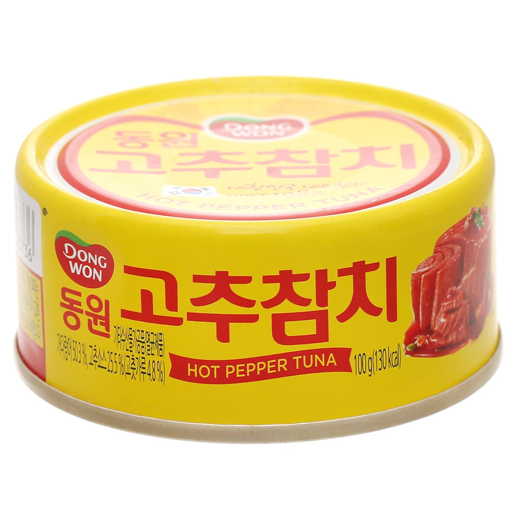 Cá Ngừ Dongwon Vị Ớt Cay Và Cay Gấp Đôi Hộp 100G