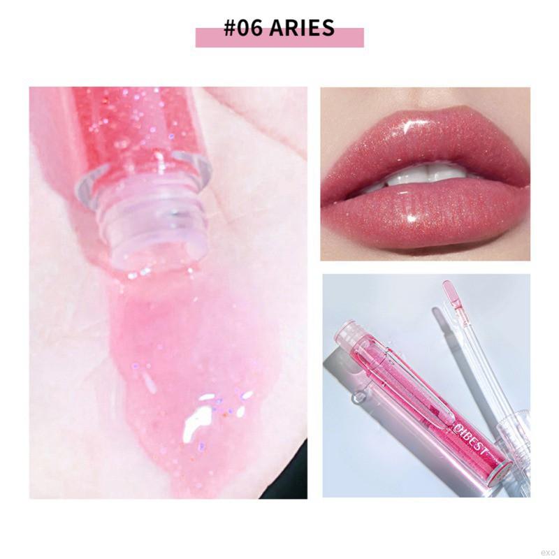 Son Bóng QIBEST Tông Nhũ Dưỡng Ẩm Lâu Trôi 6 Màu Tùy Chọn