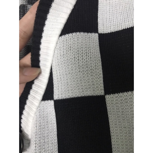 Áo Cardigan Họa Tiết Caro Nữ Thời Trang