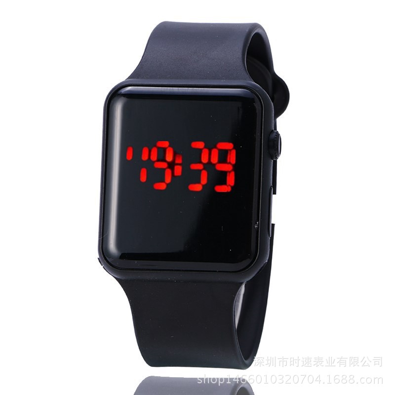 Clock Table Gift Harajuku Child Student Apple Led Jam Tangan Wrist Watch Korean Digital Couples | BigBuy360 - bigbuy360.vn