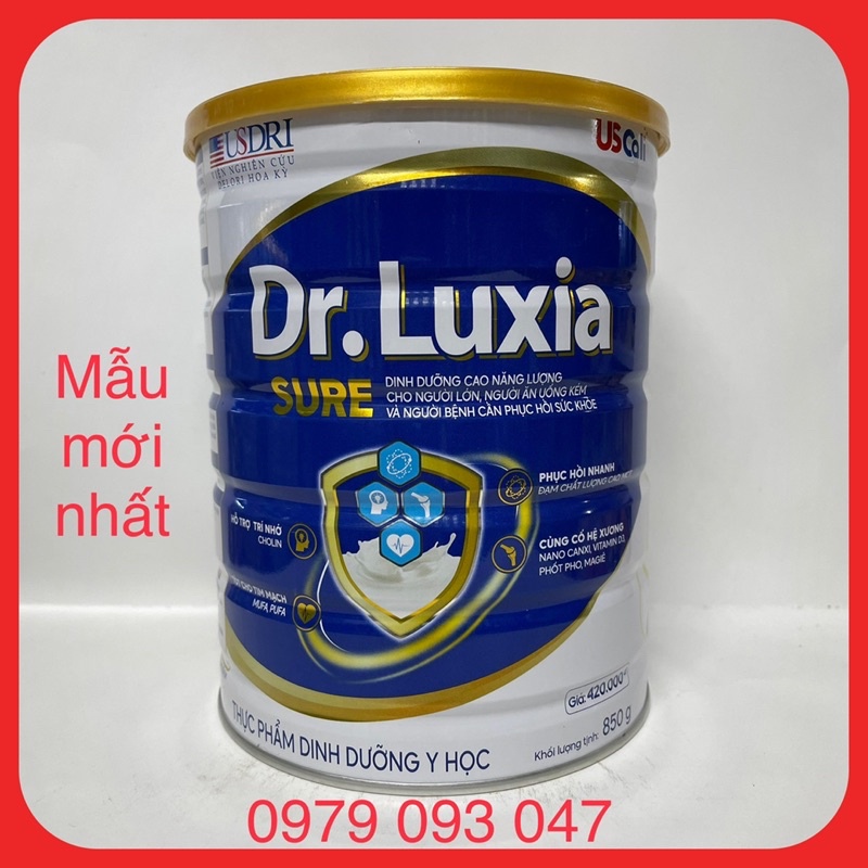 Sữa Dr. Luxia Sure ( dinh dưỡng đặc biệt dành cho người cao tuổi ) lon 900g (date: 01/ 2024)