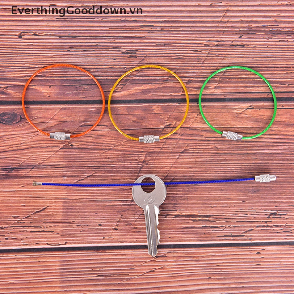 Everthinggooddown Dây Móc Khóa Bằng Thép Không Gỉ
