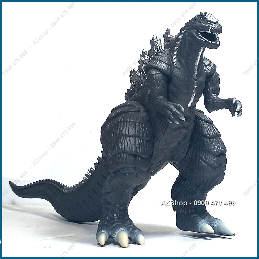Mô Hình Khủng Long Godzilla Đen Xám - Cao 16cm