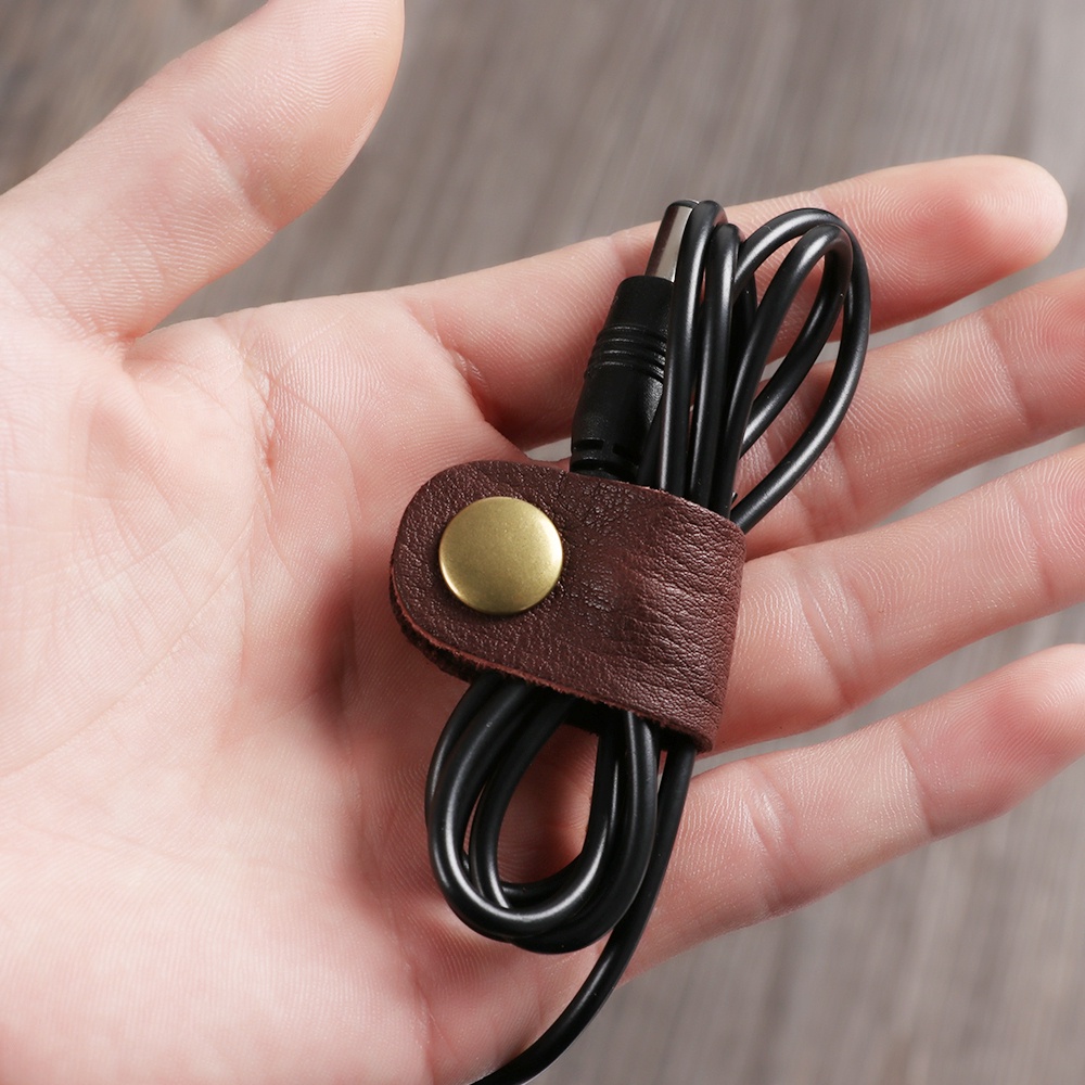1 Dây Da Quấn Gọn Gàng / Dây Cáp / Dây Cáp Tai Nghe / Dây Cáp Chống Rối / Kẹp Tai Nghe