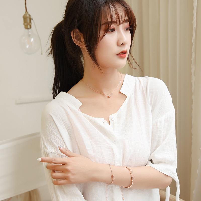 Vòng cổ Mạ Vàng Hồng Phong Cách Âu Mỹ