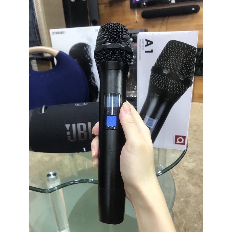 Mic không dây Alpha Work A1, kết nối bluetooth cho các dòng loa di động có cổng AUX như JBL Harman, Marshall hát karaoke