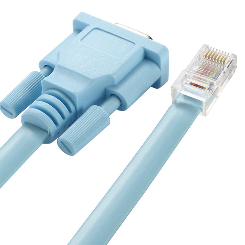 (Đang Bán) Bộ Dây Cáp Chuyển Đổi Rj45 Sang Db9 Và Rs232 Sang Usb (2 Trong 1) Cat5