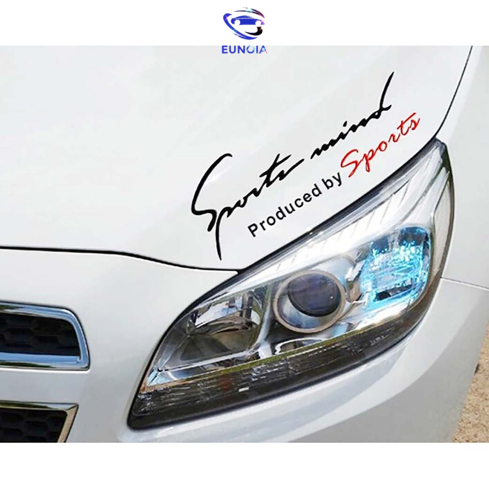 Tem dán xe Sport mind, produced by Sports xe hơi loại To dài 37cm