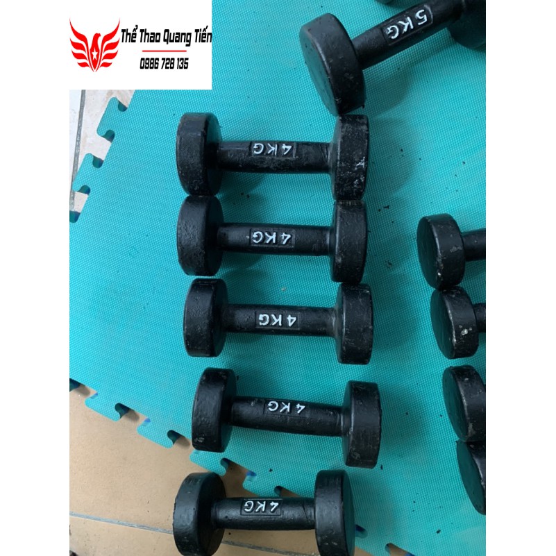 Tạ tay gang đúc loại đẹp 2022 3kg (giá 1 quả)