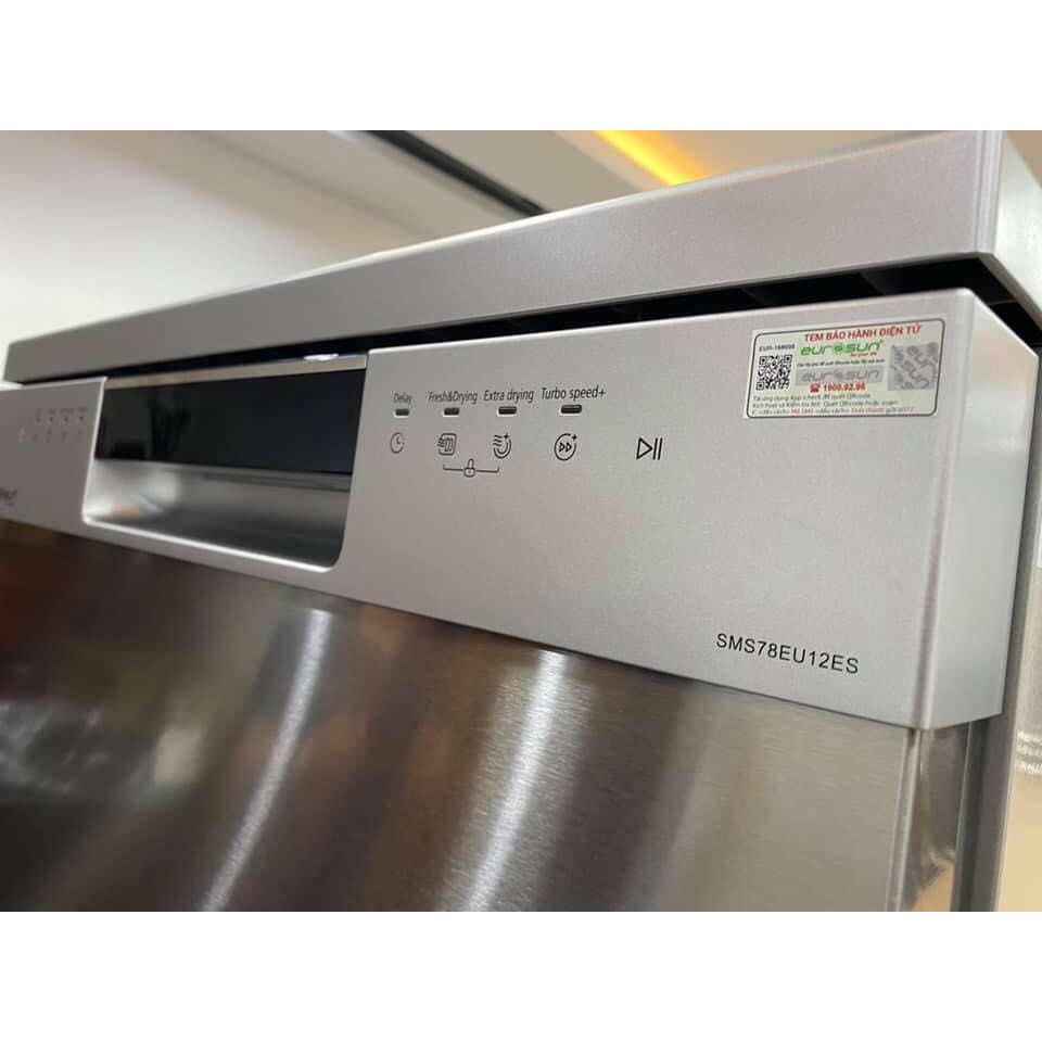 Máy rửa bát Eurosun SMS78EU12ES  - BH 3 năm, Hàng chính hãng , Lắp đặt miễn phí