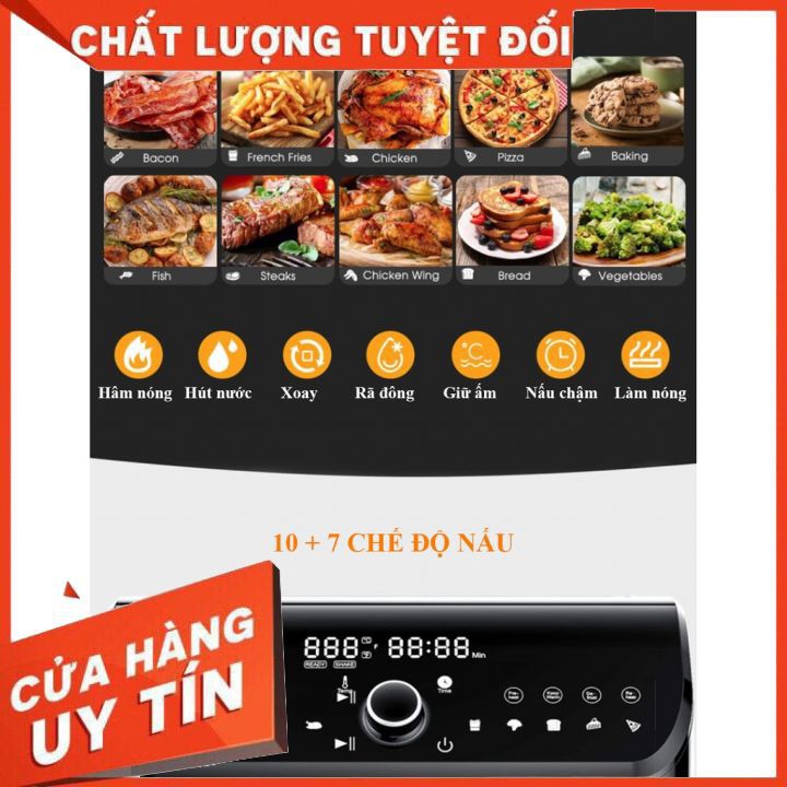 [Mã ELHADEV giảm 4% đơn 300K] Nồi chiên không dầu Kalite Q12, KL1200, 12 Lít - Hàng bảo hành chính hãng.