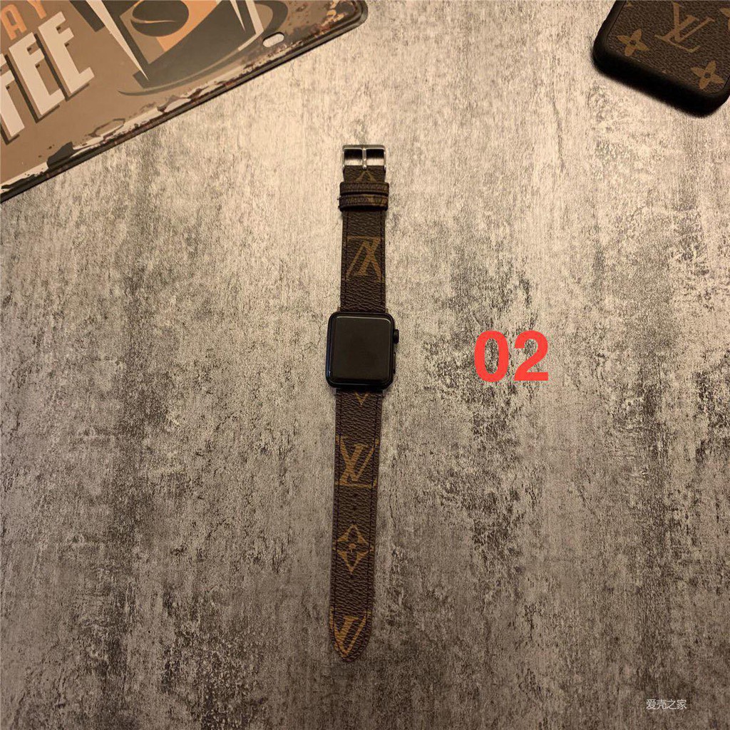 Dây da họa tiết LV cực xinh dành cho Apple Watch