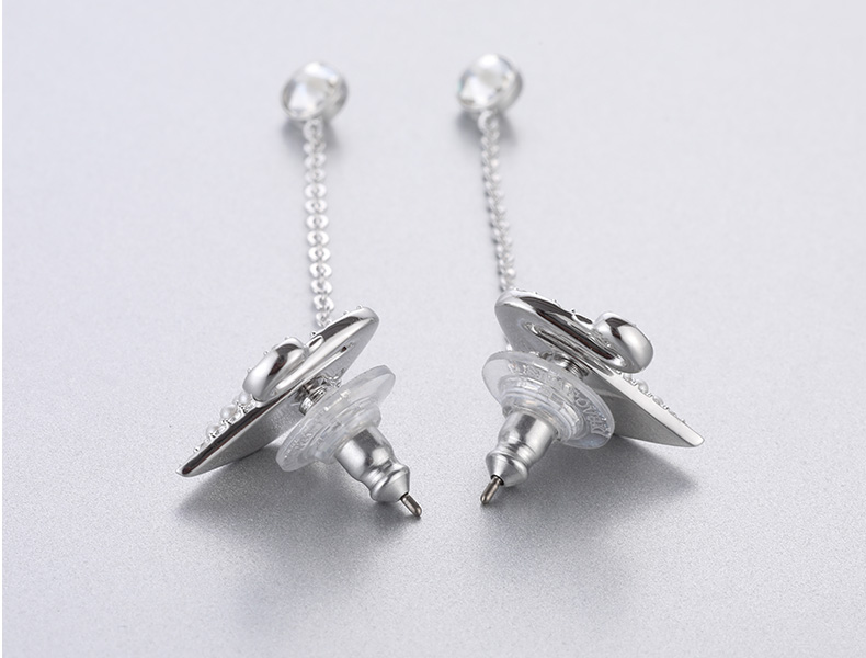 FREE SHIP Bông Tai Cá Tính Nữ Swarovski Swan ICONIC SWAN Khí chất thời trang Ngọc trai thanh lịch Earrings Crystal FASHION Trang sức trang sức đeo THỜI TRANG