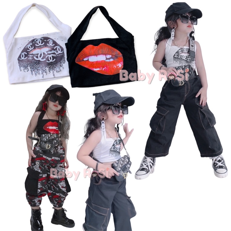 Áo dây môi cho bé gái