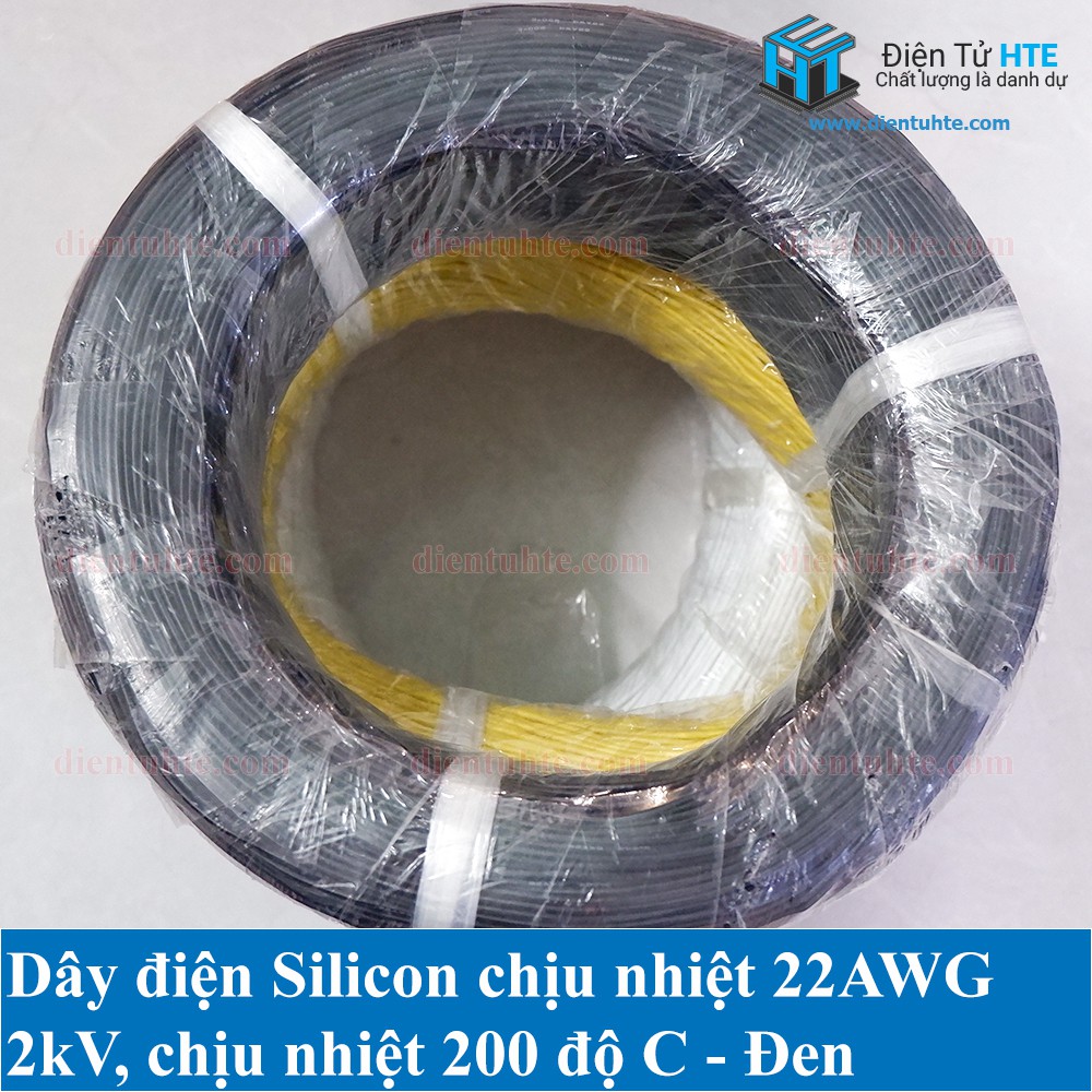 5 mét Dây điện Silicon chịu nhiệt siêu mềm 22AWG - 18AWG nhiều màu [HTE Quy Nhơn CN2]