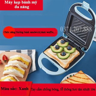 Máy kẹp nướng bánh mì, humberger, sandwich,nướng thịt 2 mặt mini đa năng Lyne Store