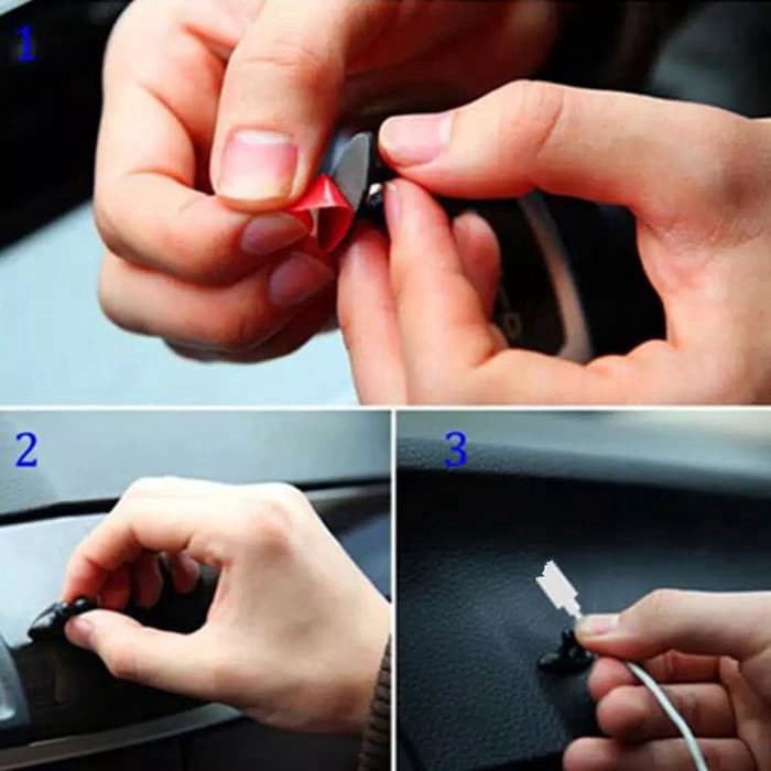 1 Kẹp Giữ Dây Cáp Thiết Bị Định Vị GPS Cho Xe Hơi
