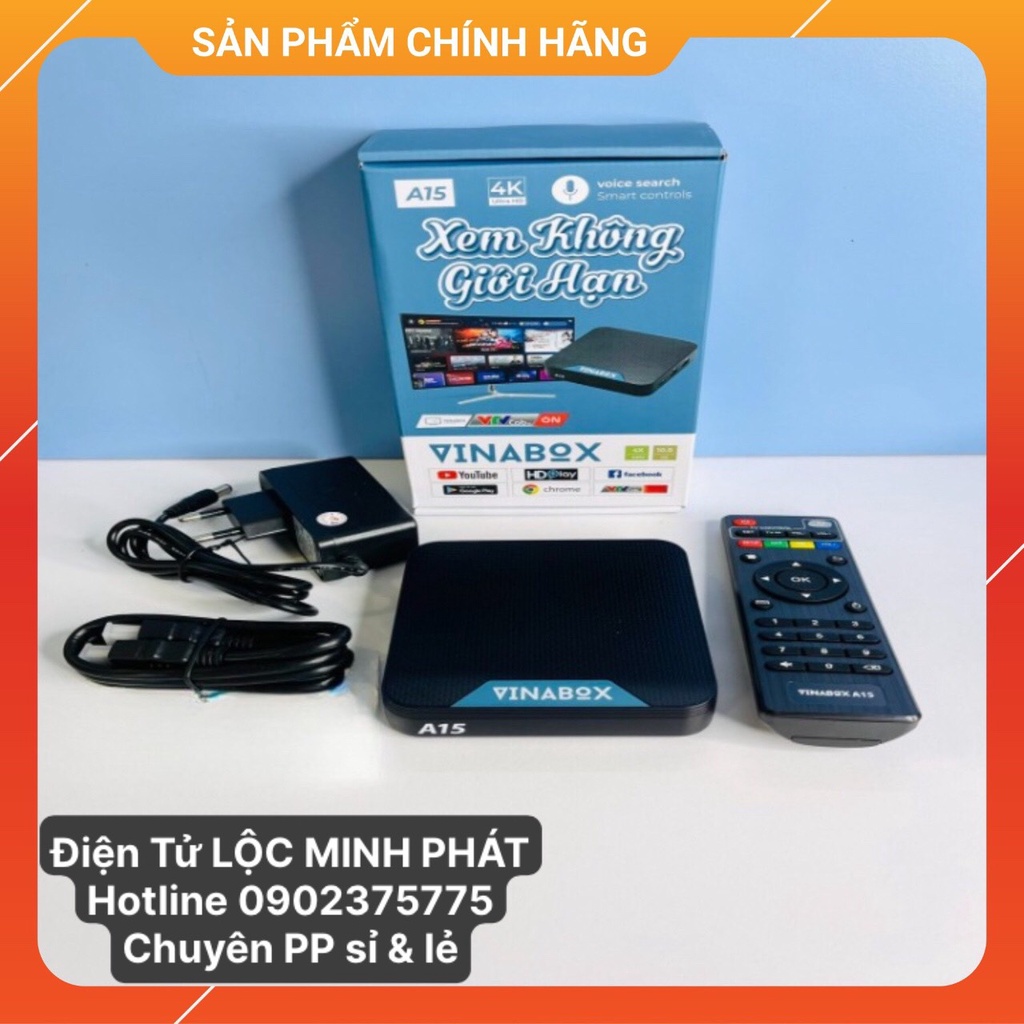 VINABOX A15 – ANDROID BOX HÀNG CÔNG TY, GIÁ HẤP DẪN, LÕI TỨ, RAM 1G