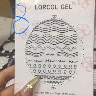 Sticker Dán Móng Hình Mèo, Trăng Sao, Vân Đá, .....