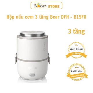 Hàng Bear Cao Cấp Bản Mới Hộp Cơm Nấu và Cắm Nóng 3 tầng Chống  DFH-B15F8 - Chuẩn Inox 3