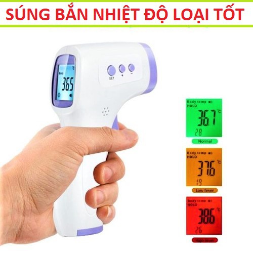 MÁY ĐO NHIỆT KẾ HỒNG NGOẠI KHÔNG TIẾP XÚC LOẠI TỐT CÓ MÀN HÌNH  ( BẢO HÀNH 24 THÁNG )