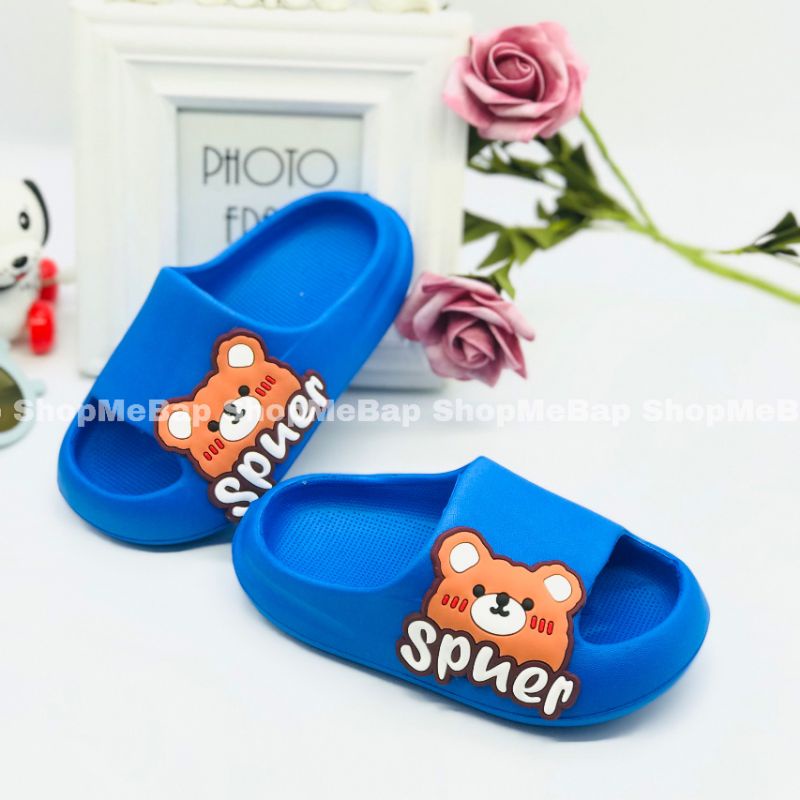 Dép siêu nhẹ hình gấu dễ thương cho bé trai bé gái