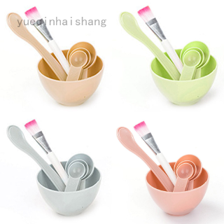 Bộ Dụng Cụ Làm Mặt Nạ 4 Trong 1 Bằng Nhựa Phong Cách Hàn Quốc
