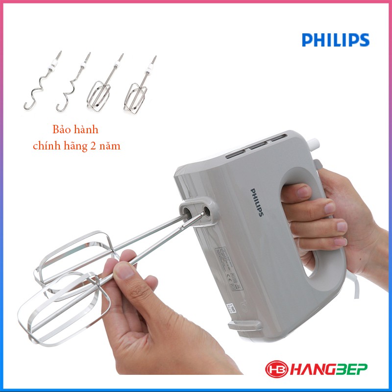 [Mã ELHA22 giảm 6% đơn 300K] Máy đánh trứng Philips HR3705/20 - Bảo hành chính hãng 24 tháng