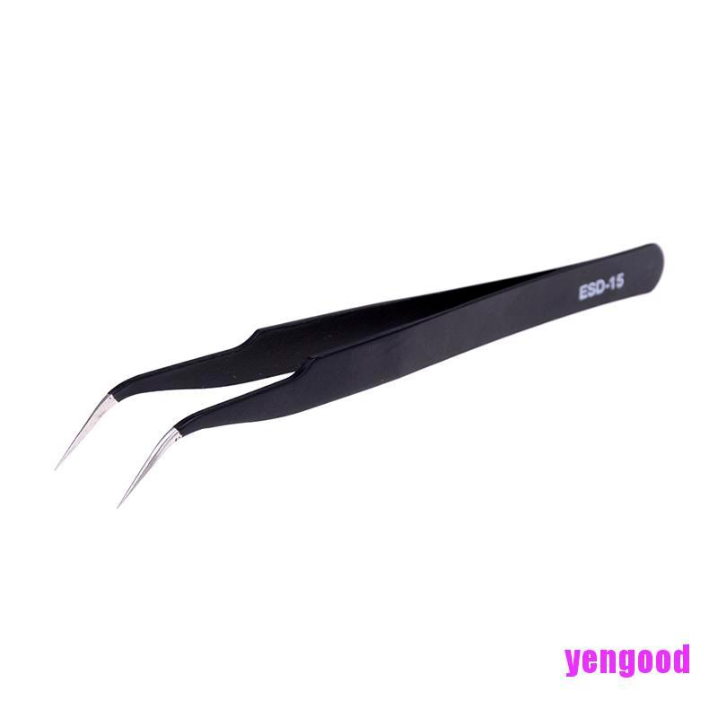 Set 2 nhíp thẳng bằng thép không gỉ chống tĩnh điện chuyên dụng làm bánh
