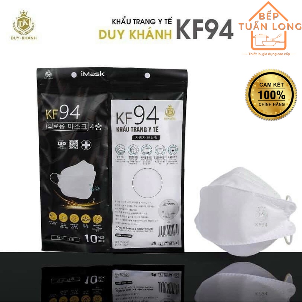 Khẩu trang Thương hiệu Duy Khánh KF94  dày dặn chống bụi mịn