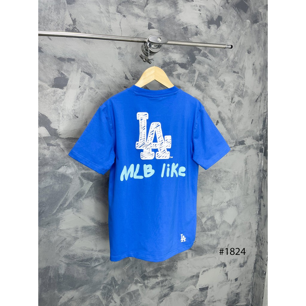 (HÀNG XUẤT XỊN) Áo xanh 1824 M//L//B LIKEPLAY L//A BLUE TEE Made in V//N full tag code  Size XS S M L