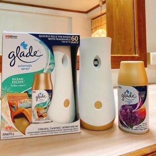 [CÓ SẴN] Máy xịt thơm phòng tự động Glade 3in1 (kèm clip mua hàng)