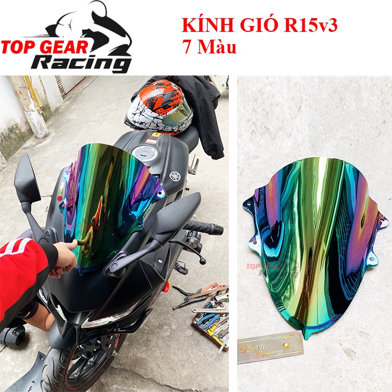 Kính Gió R15 v3 Màu Đen Khói Thay Thế Như Zin TopGear