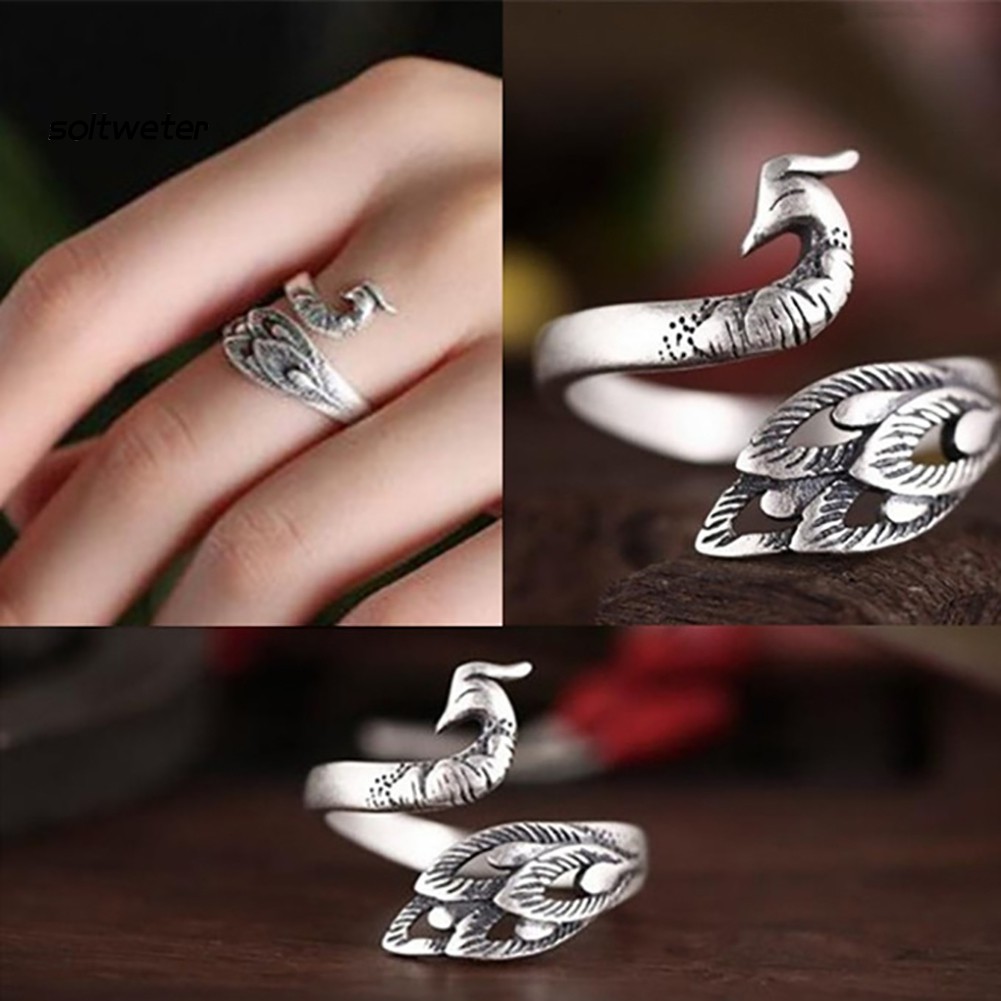 Nhẫn Hình Chim Công Phong Cách Cổ Điển