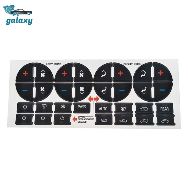 2 miếng dán nút điều khiển AC Dash cho xe hơi