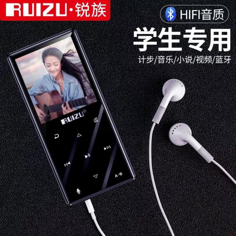 (CÓ SẴN) Máy Nghe Nhạc RUIZU D29 Bluetooth 5.0 - Bản 2022 - Cảm ứng - Xem phim, ảnh - Loa ngoài siêu lớn - Bô nhớ 8Gb