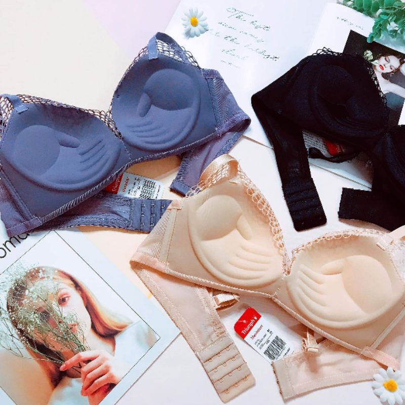 Áo Ngực Thái Triunph Ren Nhện Mịn Không Gọng Bàn Tay Nâng 2p Siêu Hot Hè | BigBuy360 - bigbuy360.vn