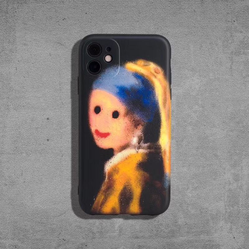 ■ Ốp iphone Phụ kiện điện thoại lưng Cold wind art student portrait oil painting 11 mobile phone case iPhoneXr retro 7/8plus/Xsmax/se | BigBuy360 - bigbuy360.vn