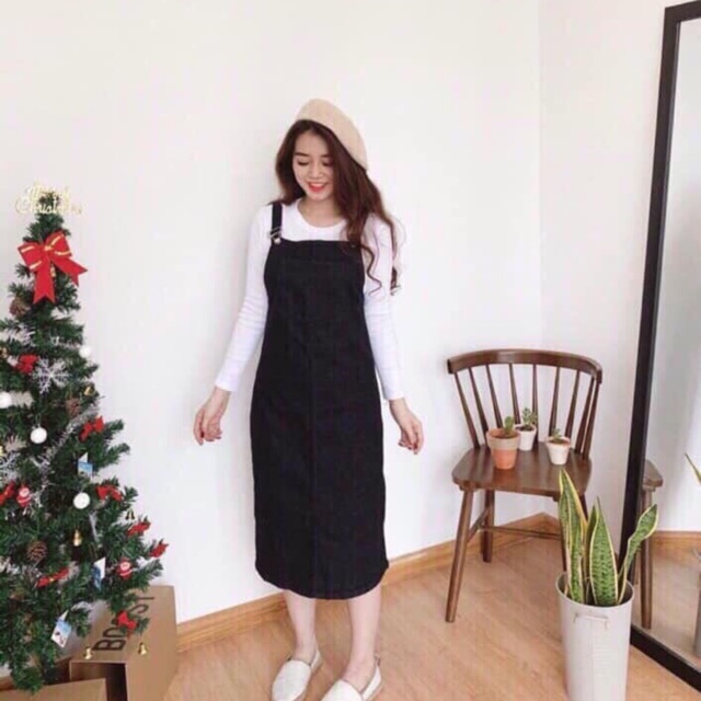 Set yếm Jean+áo thun