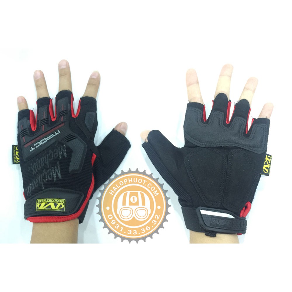 Găng tay cụt ngón Mechanix Mpact (Đệm da lòng bàn tay)