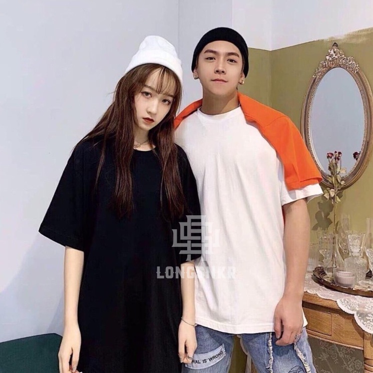 _ÁO T-shirt Trơn áo thun unisex tay lỡ nam nữ chuẩn form, Longsnkr