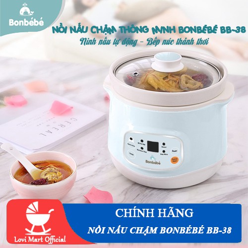 [ CHÍNH HÃNG ] Nồi nấu chậm thông minh Bonbebe BB-38