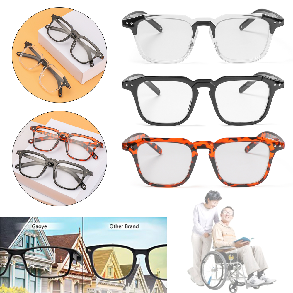 ❀SIMPLE❀ Unisex Optical Eyewear Classic Vintage Eyeglasses Myopia Glasses Office Computer Goggles Fashion Square Frame Vision Care/Multicolor
