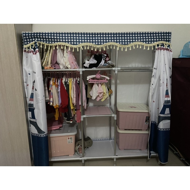 Tủ quần áo Tủ Vải Đựng Quần Áo Tủ Khung Thép Metal Khổ 210cm Cỡ Lớn